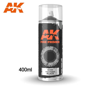 AK Interactive AK1009 BASE DE FOND NOIRE EN SPRAY 400 ml
