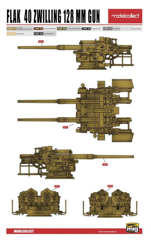 Modelcollect UA72150 WWII Germany landcruiser p.1000 ratte weapon set pack 1/72 – zdjęcie 7