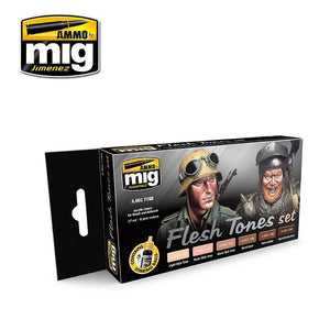 AMMO Mig 7168 ENSEMBLE DE TONS DE CHAIR 6x17ml.