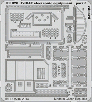 Eduard 32820 F-104C équipement électronique 1/32 Italeri  – image 2