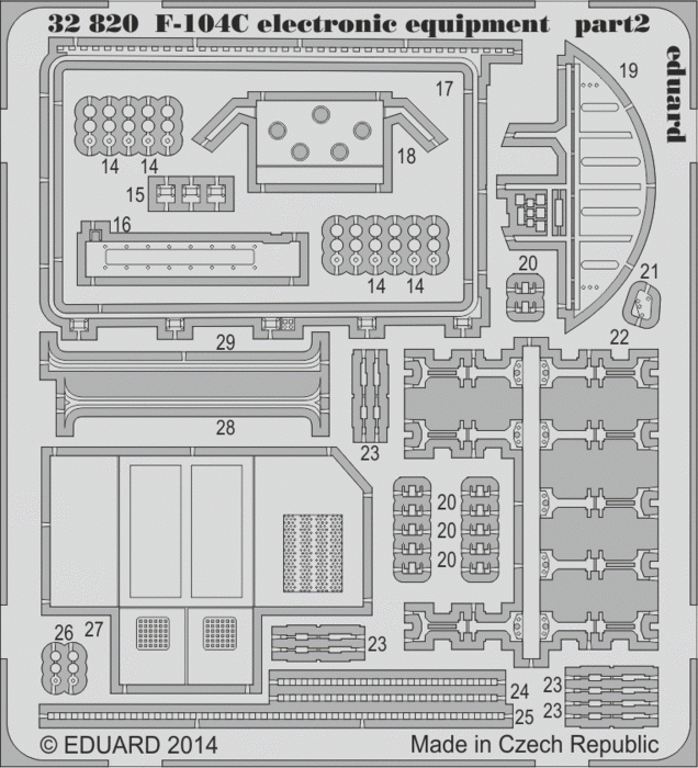 Eduard 32820 F-104C équipement électronique 1/32 Italeri  – image 2