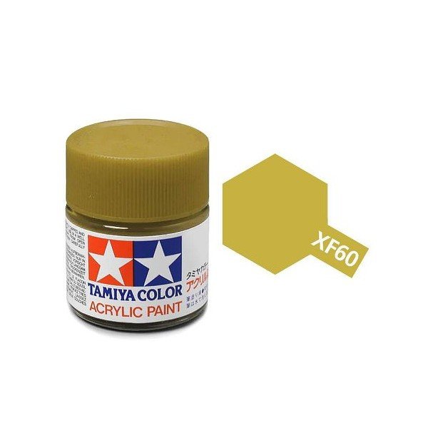 Tamiya 81360 Acryl XF-60 Jaune foncé 23 ml 