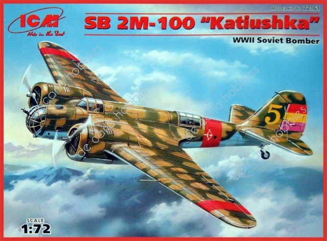 ICM 72161 SB 2M-100 Katiushka Bombardier de l'armée de l'air espagnole (1/72)