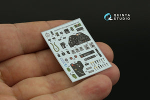 Intérieur imprimé en 3D et coloré sur papier décalcomanie Quinta Studio QD48327 P-38J (Tamiya) 1/48 – image 4