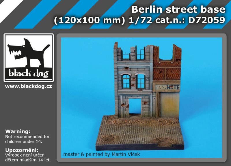 Socle de rue de Berlin Black Dog D72059 1/72