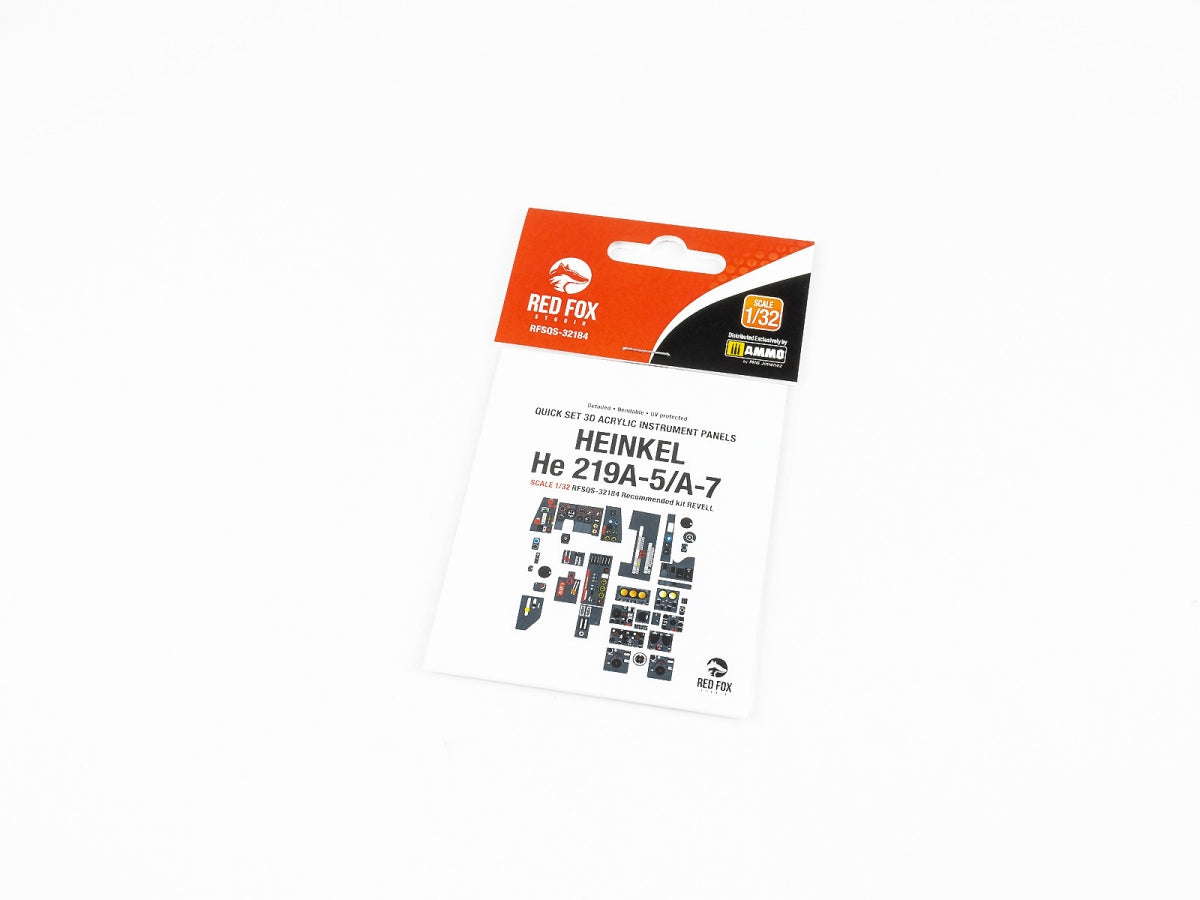 Maquette Red Fox Studio QS-32184 Heinkel He 219A-5/A-7 UHU Revell au 1/32