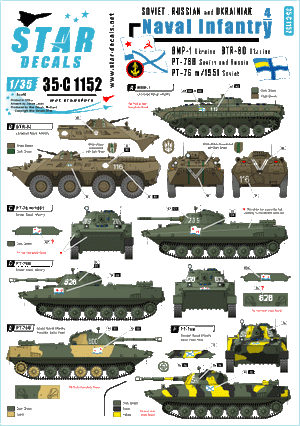 Star Decals 35-C1152 Infanterie navale 4 1/35