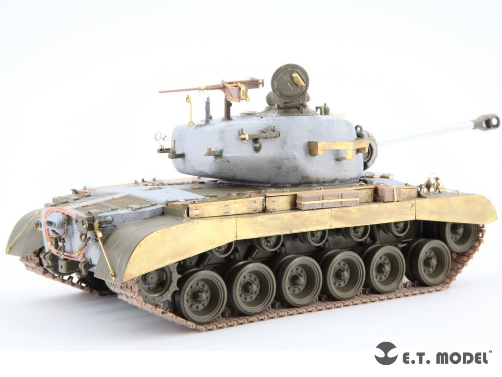 ET Model P35-058 US M26 PERSHING Char moyen Chenilles fonctionnelles (Impression 3D) 1/35 – image 6