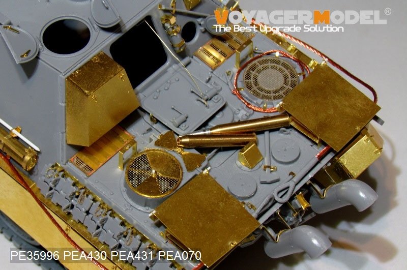 Kit de mise à niveau de base Voyager Model PE35996 pour Jagdpanther G2 de la Seconde Guerre mondiale, compatible avec la maquette TAKOM 2118 au 1/35 – image 18