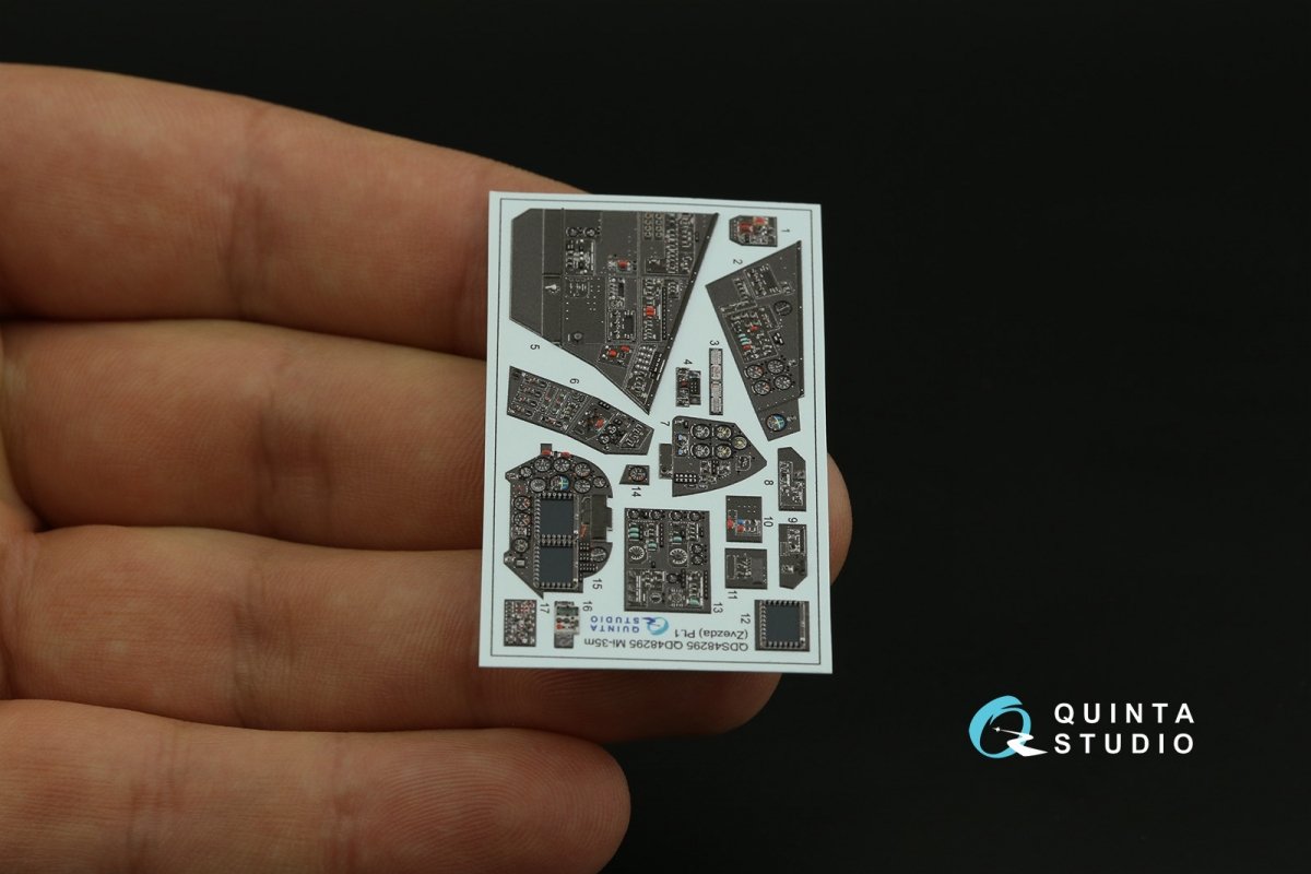 Quinta Studio QDS-48295 Mi-35M 3D-Printed &amp;amp; coloured Interior on decal paper (Zvezda) (Small version) 1/48 – zdjęcie 5