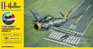 Heller 56277 F-86F SABRE / CANADAIR CL-13 B SABRE VI - Kit de démarrage 1/72 – immagine 3