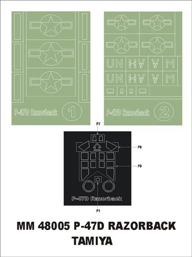 Montex MM48005 P-47D Razorback TAMIYA 
