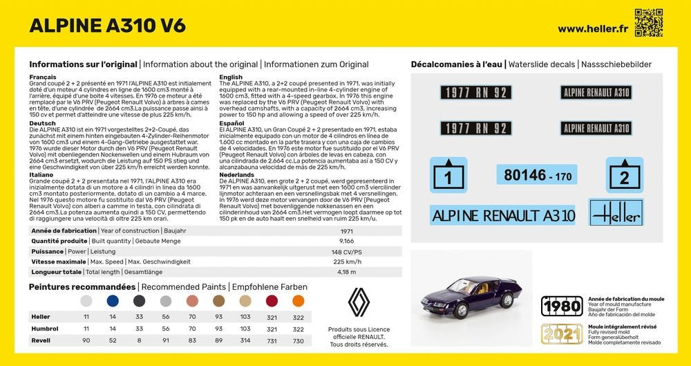 Heller 80146 Alpine A310 V6 1/43  – image 2