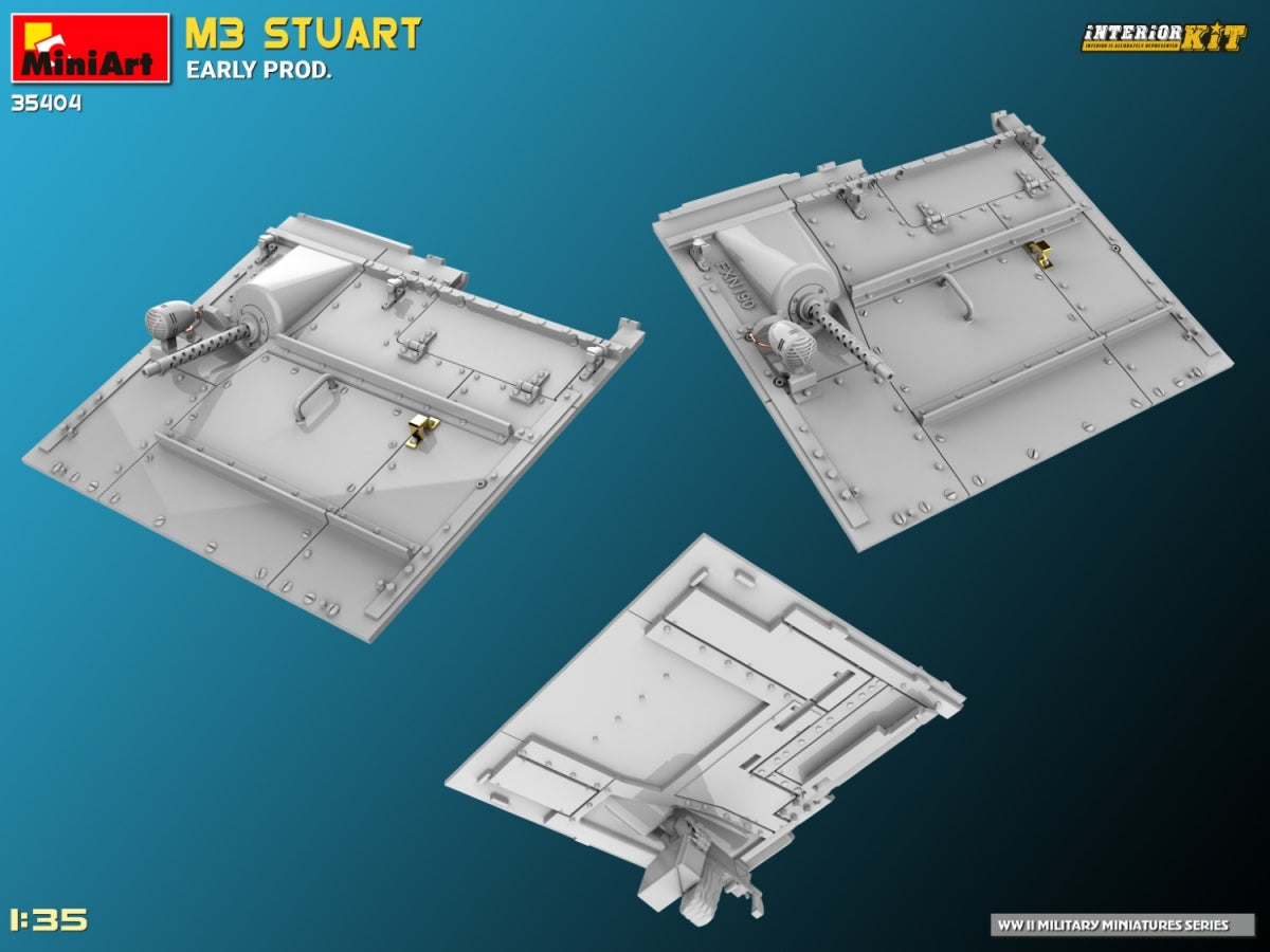 MiniArt 35404 M3 STUART EARLY PROD. INTERIOR KIT 1/35 – zdjęcie 14