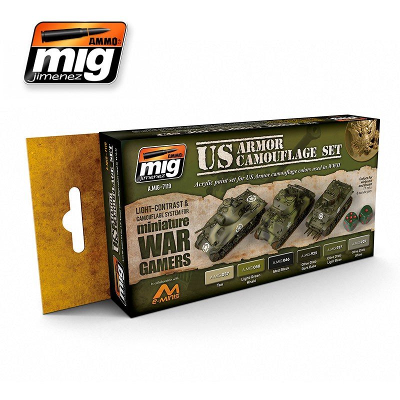 Ensemble d'armure américaine MIG Jimenez 7119 WARGAME
