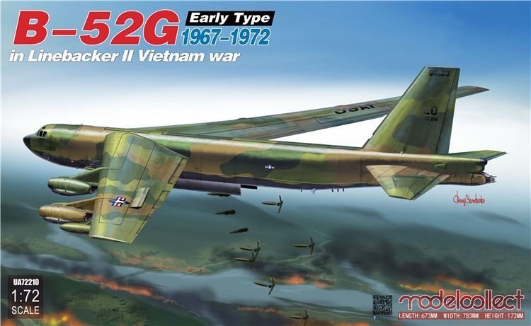 Modelcollect UA72210 B-52G Early Type 1967-1972 dans Linebacker II Guerre du Vietnam 1/72