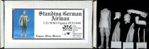 Copper State Models F32-040 Aviateur allemand debout 1/32