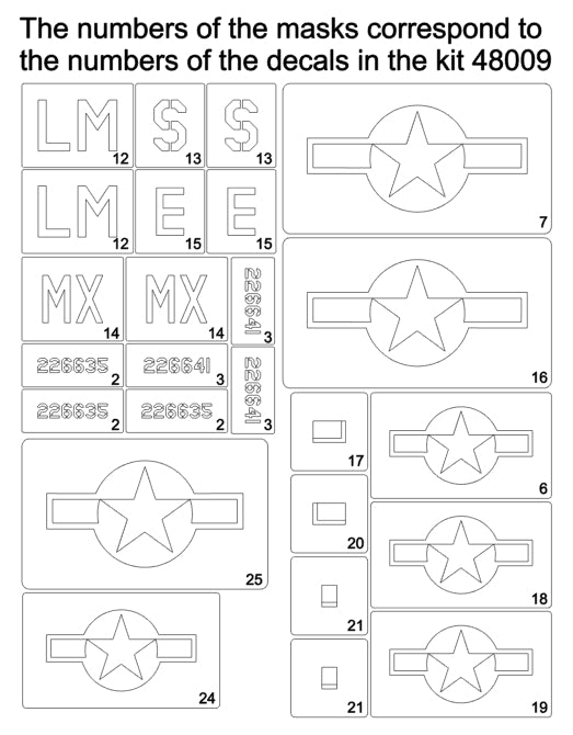 Omask 34046 P-47D-25RE Masques Thunderbold (pour Miniart 48009) 1/48 – image 2