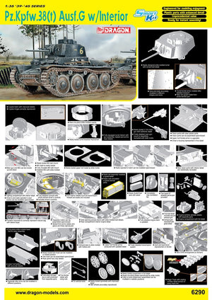 Dragon 6290 Pz.Kpfw.38(t) Ausf.G avec Interio (1/35) – image 2
