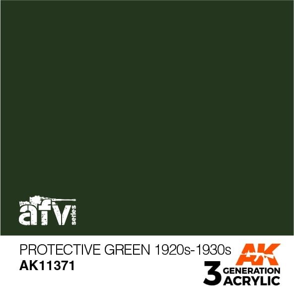 AK Interactive AK11371 Vert protecteur années 1920-1930 17 ml