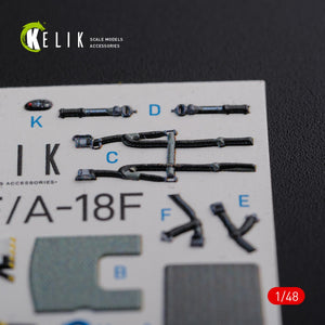 Décalcomanies 3D pour l&amp;#39;intérieur du F/A-18F Super Hornet (KELIK K48078) pour la maquette MENG au 1/48  – image 10