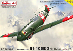 Maquette AZ7664 Messerschmitt Bf.109E-3 Force aérienne suisse, échelle 1/72