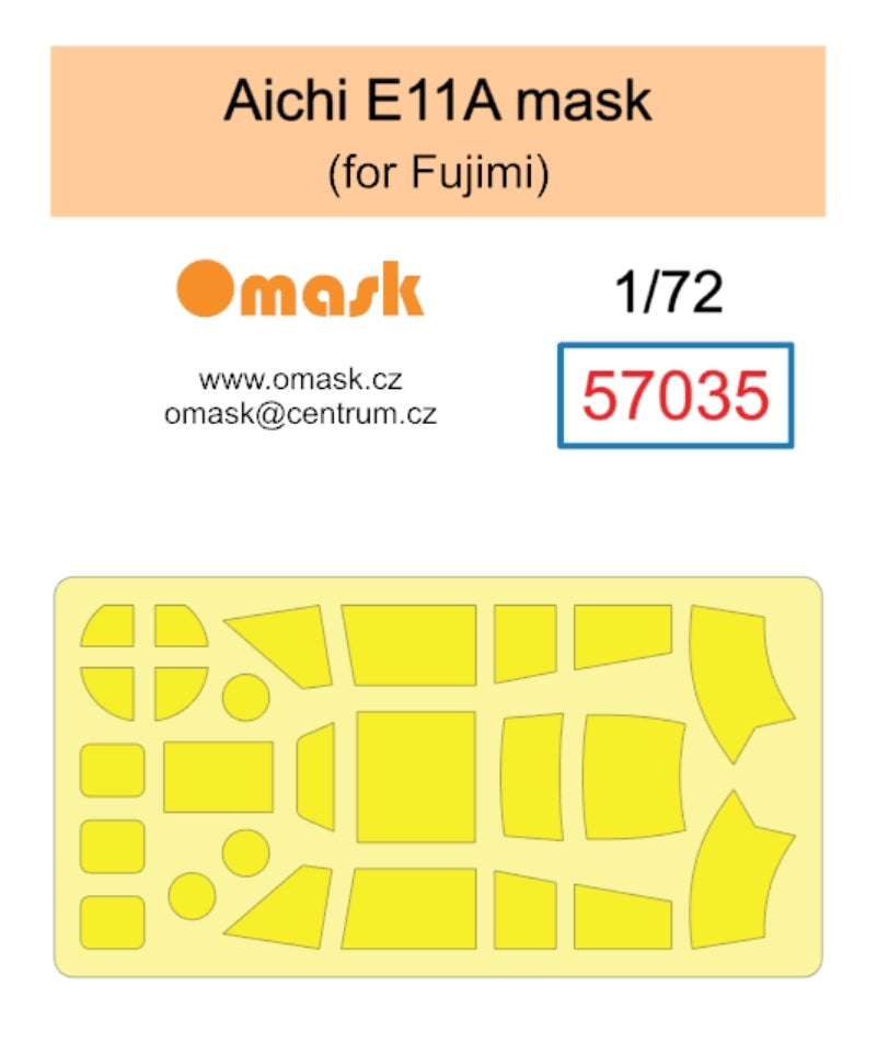 Omask 57035 Masque Aichi E11A (pour Fujimi) 1/72