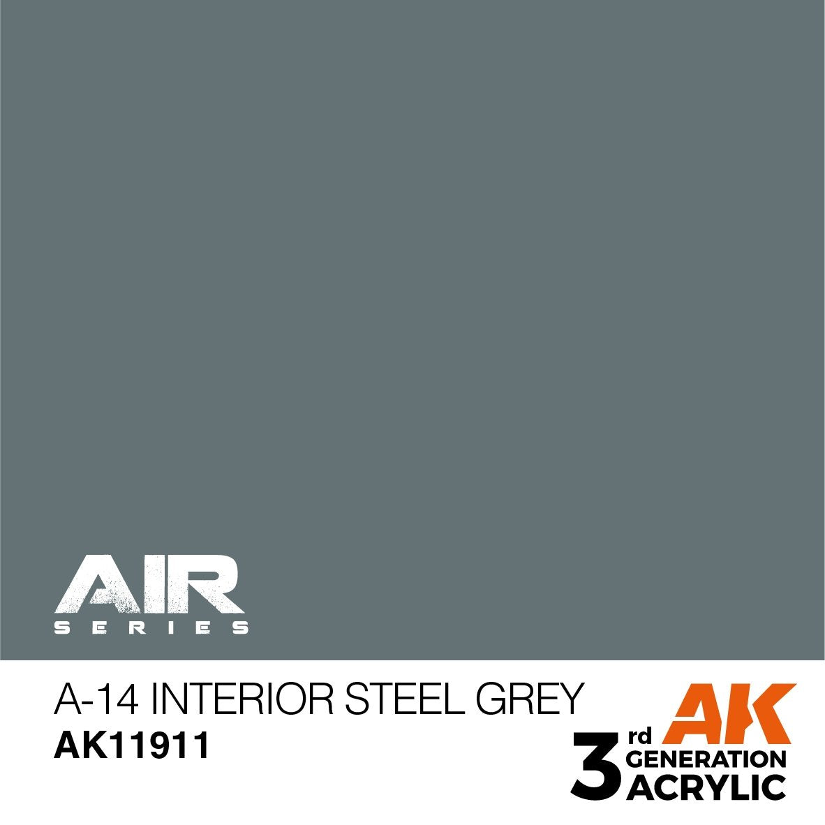 AK Interactive AK11911 A-14 INTÉRIEUR GRIS ACIER – AIR 17 ml