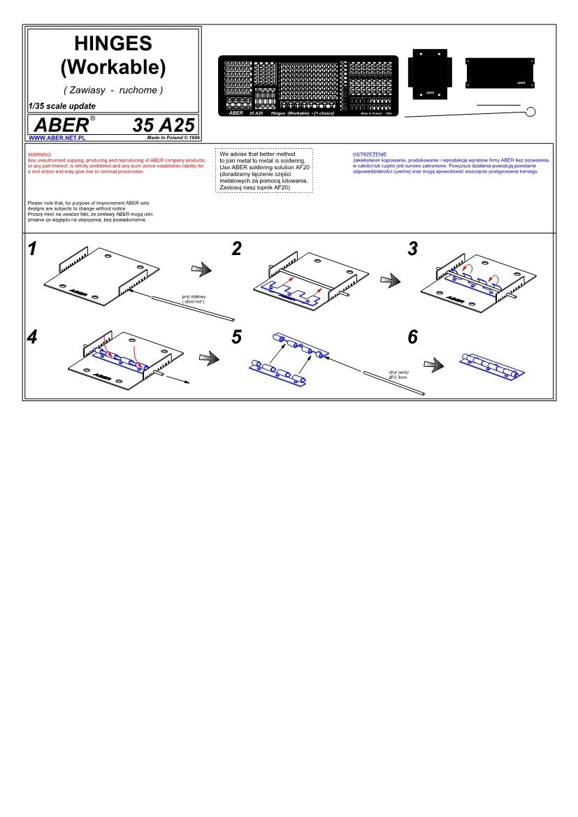 Charnières Aber 35A025 (sélection I) (1/35) – immagine 4