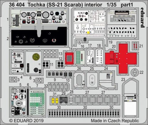 Intérieur du Tochka (SS-21 Scarab) Eduard 36404 au 1/35 HOBBY BOSS