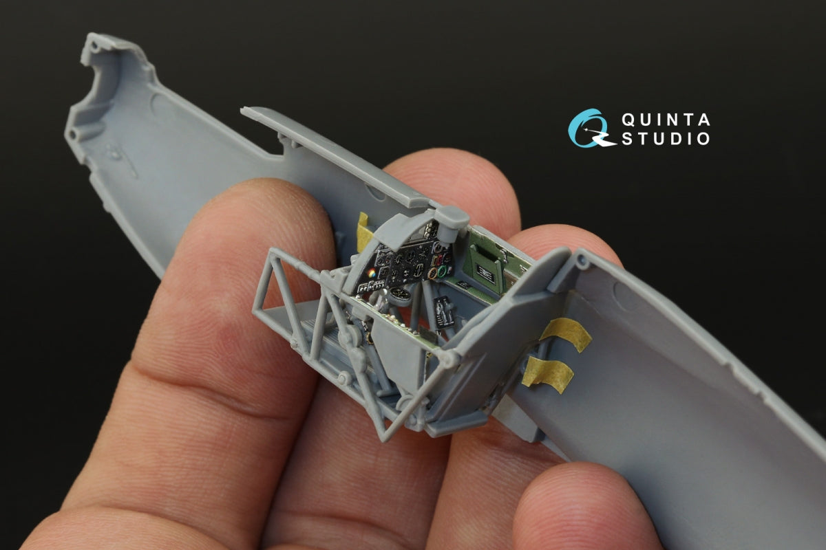 Intérieur coloré imprimé en 3D sur papier décalcomanie Quinta Studio QD48446 pour la famille Hurricane (Italeri/Tamiya) au 1/48 – image 9
