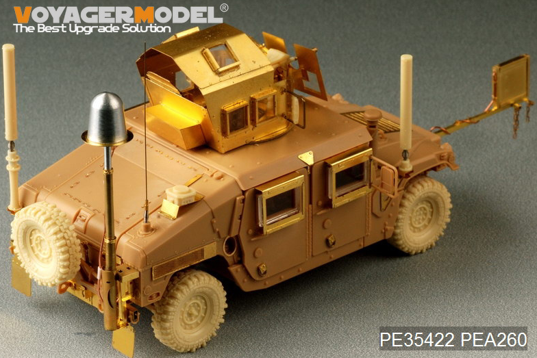 Ensemble d&amp;#39;antennes ECM Voyager modèle PEA260 pour Humvee américain moderne, type 2 (mât télescopique) (GP) 1/35 – image 5