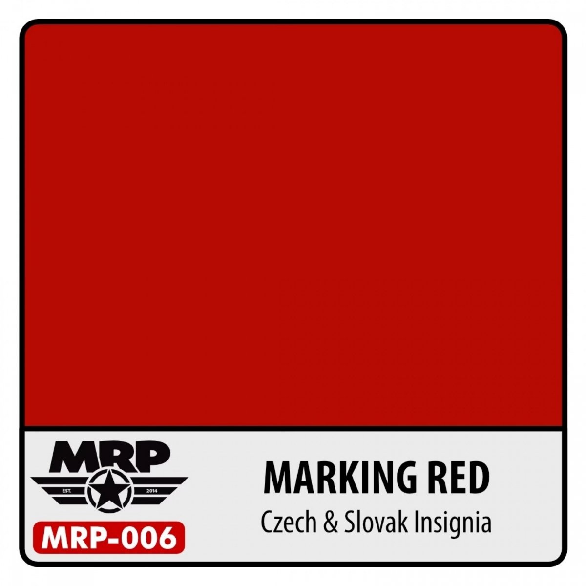 Peinture rouge de marquage MR. Paint MRP-006 - Insignes tchèques et slovaques 30 ml