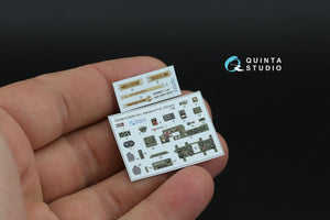 Intérieur imprimé en 3D et coloré sur papier décalcomanie (Eduard) pour Quinta Studio QD48610 A6M5 Zero (Nakajima Production) à l&amp;#39;échelle 1/48 – imagen 8