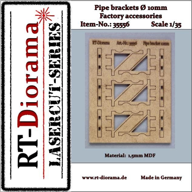 Supports de tuyauterie RT-Diorama 35556 (10 mm) 1/35