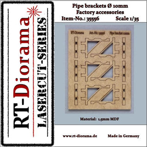 Supports de tuyauterie RT-Diorama 35556 (10 mm) 1/35