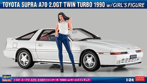 Hasegawa SP614 Toyota Supra A70 2.0GT Twin Turbo 1990 avec figurine féminine 1/24