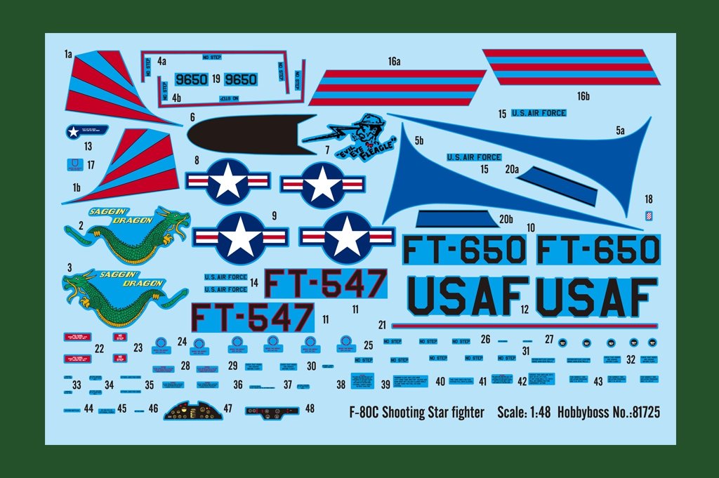 Hobby Boss 81725 F-80C Shooting Star (1/48) – immagine 3