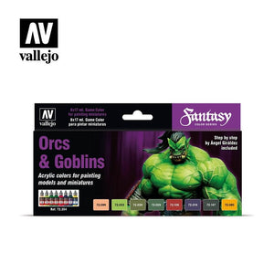 Vallejo 72304 Coffret de peinture Orcs et Gobelins 8 x 17 ml