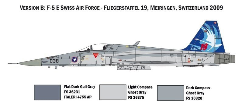 Italeri 1420 F-5E Force aérienne suisse 1/72 – immagine 3