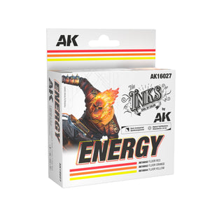 AK Interactive AK16027 ENERGY – Coffret d&amp;#39;encre 3 x 30 ml