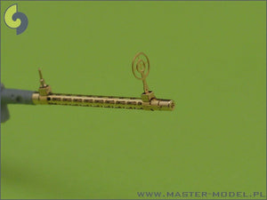 Master AM-32-013 Mitrailleuse d&amp;#39;avion allemande MG 15 - canons tournés et viseurs photogravés (2 pièces) (1/32)  – image 5
