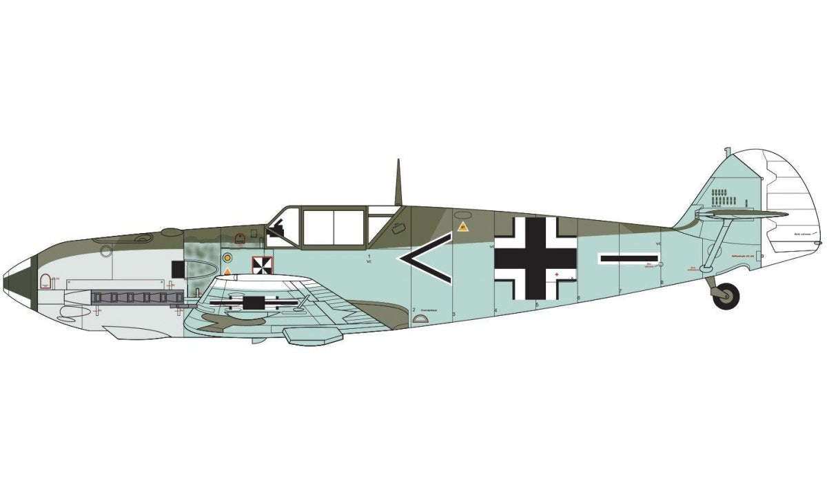 Airfix 05120B Messerschmitt Bf109E-3/E-4 05120B 1/48 – immagine 4