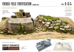 RT-Diorama 35312 Socle de diorama : Fortification de campagne française 1/35