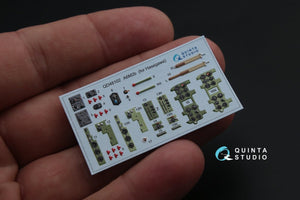Intérieur imprimé en 3D et coloré sur papier décalcomanie Quinta Studio QD48102 A6M2 (pour kit Hasegawa) 1/48 – image 4