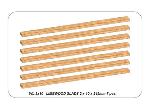 Lattes de bois de tilleul Aber WL 2x10, 2 x 10 x 245 mm x 7 pièces – imagen 4