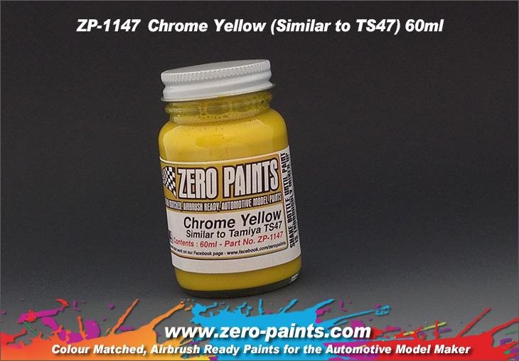Peinture jaune chrome Zero Paints ZP-1147 (similaire à TS47) 60 ml