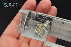 Intérieur imprimé en 3D et coloré sur papier décalcomanie Quinta Studio QD32063 Bf 110C/D (pour maquette Dragon) 1/32  – imagen 9