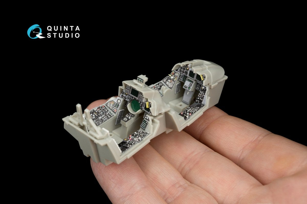 Intérieur imprimé en 3D et coloré sur papier décalcomanie Quinta Studio QD48070 F-14D (pour maquette Tamiya) 1/48 – image 10