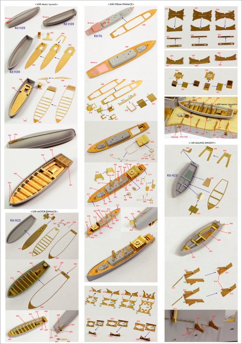 Pontos 23007F1 HMS RODNEY 1942 Kit de détails au 1/200 – image 16